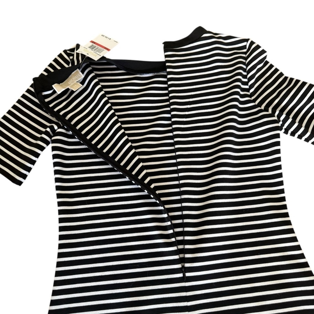 Michael Kors Black and White Sheath Mini Dress - Picture 8 of 9